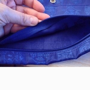 **SALE** Looney Tunes Kids Blue Canvas Case Pouch Accessory Bag Women Girl Teen